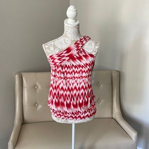 Off shoulder top, red and white, so cute! NWT